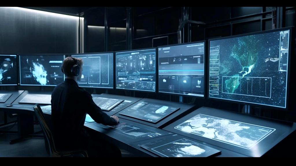 AI technology monitoring cybersecurity threats in real-time